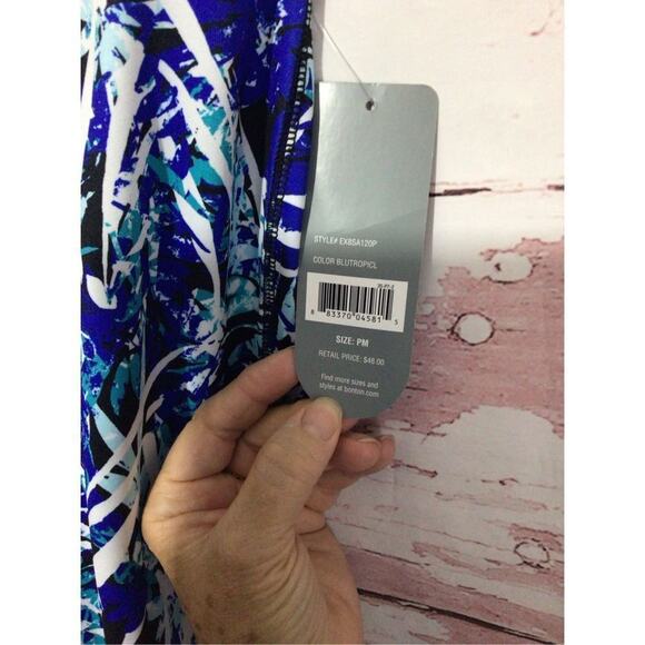 NWT EXERTEK Athletics Pant Cut Out Leg Accents Size Petite Medium NEW - Picture 8 of 14